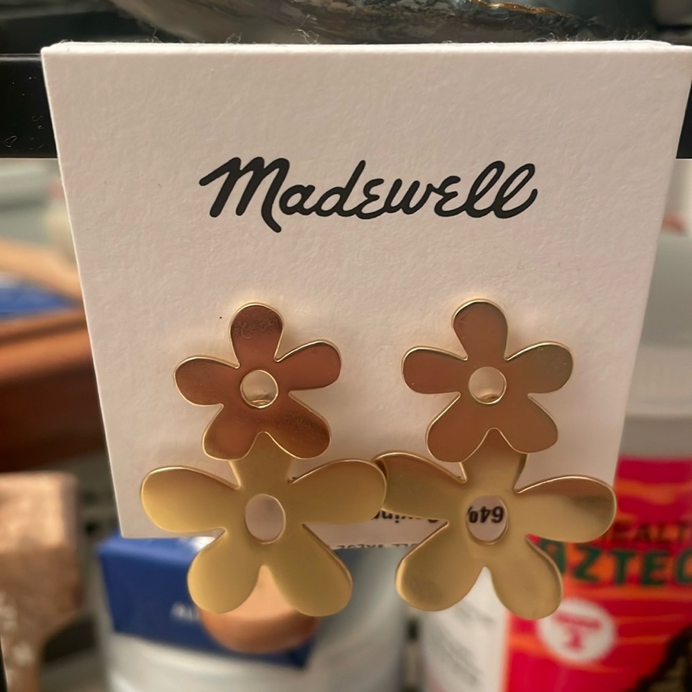 Madewell flower earrings